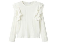 Name It cloud dancer frill top